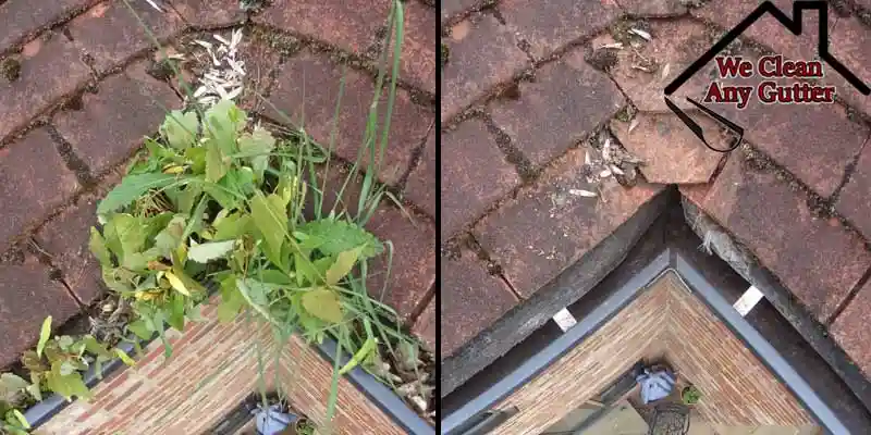 Before and after Reading gutter transformation