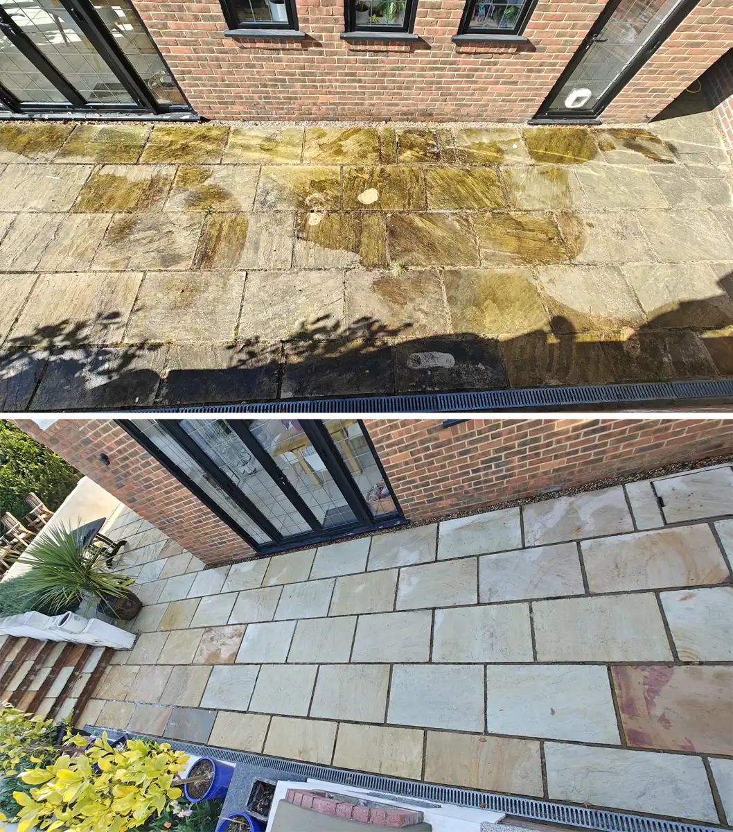 before and after Richmond blocked gutter clearance